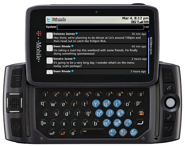 T-Mobile Sidekick LX 2009